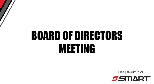 SMART Board of Directors Meeting December 7th