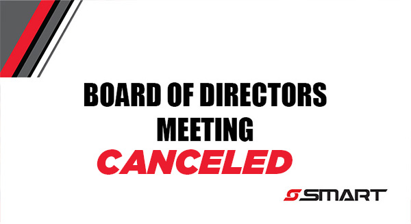 May Board Meeting Canceled