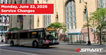June 22, 2026 Service Changes