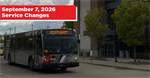 September 7, 2026 Service Changes