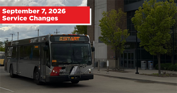 September 7, 2026 Service Changes